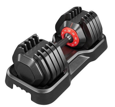 Adjustable Dumbbell Set 55LB – 5-in-1 Quick Weight Change, Home Gym Equipment