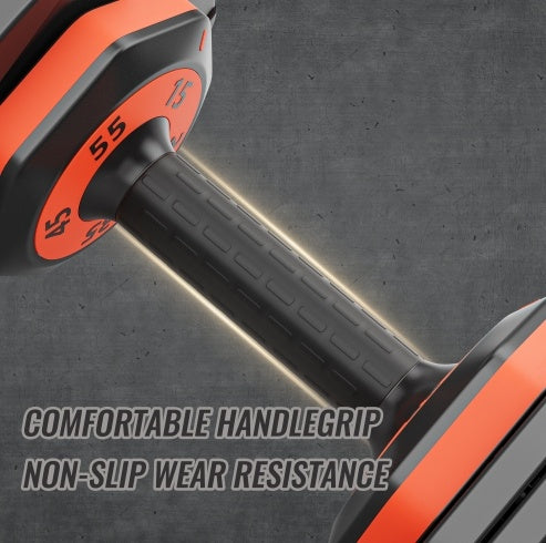 Adjustable Dumbbell Set 55LB – 5-in-1 Quick Weight Change, Home Gym Equipment